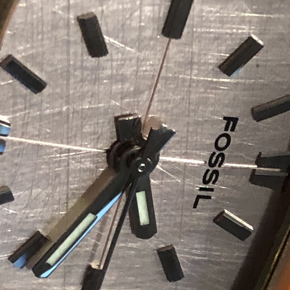 Ladies Fossil Analog Watch With Brown Polished Ch… - image 3